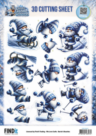 3D Cutting Sheet - Berries Beauties - Winter Gnome Wonders - Winter Fun CD12547
