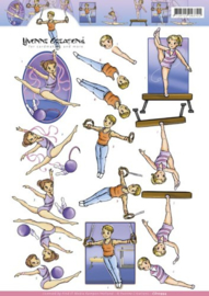 3D knipvel Yvonne Creations - gymnastics   CD10994