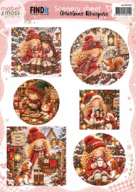 Mabel and Moss - Scenery Sheet - Christmas Whispers  MMSB10009