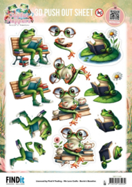 3D Pushout Sheet - Berries Beauties - Joyful Hoppers - Pondside Pages SB11144
