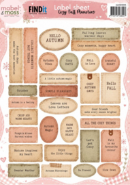 Mabel & Moss - Cozy Fall Memories - Label Sheet MMSB10005