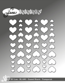 Enamel Hearts Transparent BLA001