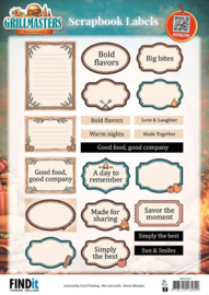 Berrie's Beauties Scrapbook Labels - Grillmasters - EN BBSL003