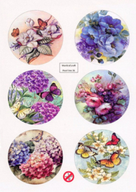 Scenery Parelmoer - WOC - nr36 - Butterflies - Round