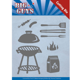 Dies - Yvonne Creations - Big Guys - BBQ time  YCD10171