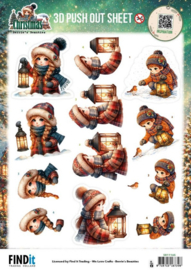 3D Pushout Sheet - Berries Beauties - Good Old Christmas - Girl SB11165