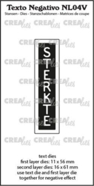 Crealies Texto Negativo Die STERKTE - NL - NL (V) NL04V max. 16x61mm