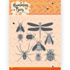 Dies - Jeanine's Art - Humming Bees - All Kinds of Insects  JAD10127   Formaat ca. 10 x 10 cm