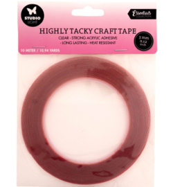 SL-ES-HTTAPE01 - Highly tacky craft tape Doublesided adhesive Essential nr.01 ( 10mtr x  3 mm)