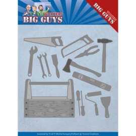 Dies - Yvonne Creations - Workers - Handyman Tools YCD10203  Formaat ca. 13 x 11,2 cm