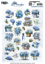 CD12351 - Berries Beauties - Blue Meadow - Small Elements