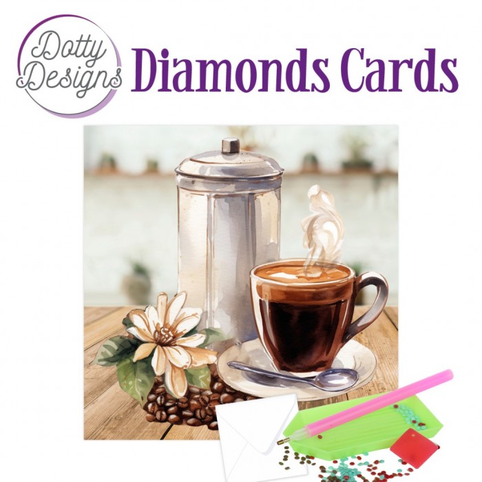 Dotty Designs Diamond Cards - Coffee Moments 1  DDDC1193