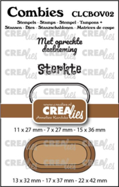 Combies Overlijden no. 02, Stempels: 2 teksten + 1 tag/label & Stansen: 3 tags/labels.CLCBOV02