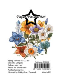 Paper Favourites Die-Cuts Spring Flowers 2
