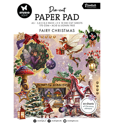 SL-ES-DCPP334 - Die-cut Paper Pad Fairy Christmas Essentials nr.334