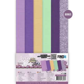 Linen Cardstock Pack - Berries Beauties - Lovely Lilacs - 4K ( BB-4K-10005)