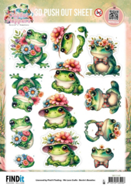 3D Pushout Sheet - Berries Beauties - Joyful Hoppers - Bouquet Of Joy SB11145