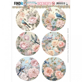 Push-Out Scenery - Berries Beauties - Whispering Spring - Birds Round BBSC10018