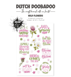 491.201.001 - Dutch Sticker Wild Flower (Transarant sticker ) a5