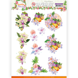 3D Push Out - Jeanine's Art - Exotic Flowers - Purple Flowers SB10572