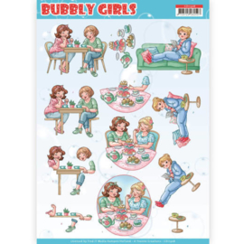 3D Knipvel - Yvonne Creations- Bubbly Girls - Me Time   CD11308