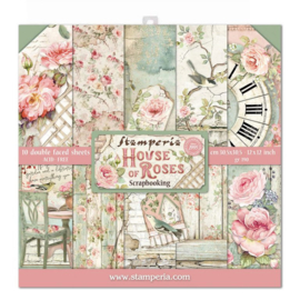 Stamperia House of Roses 12×12 Inch Paper Pack (SBBL66