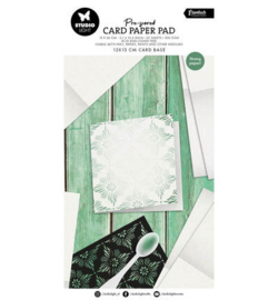 SL-ES-PP446 - Card Paper Pad pre-scored white cards Essentials nr. 446 25 sheets / 13x13cm card base / 300grs