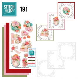 Stitch & Do Set-191 Red Flowers