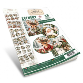 Push-Out Book Scenery 18 - Furry Christmas Friends