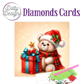 Dotty Designs Diamond Cards - Teddy Christmas DDDC1233