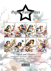 Paper Favourites A6 Birds and Flowers PFA569