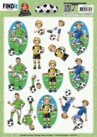 3D Cutting Sheet - Yvonne Creations - Soccer CD12173