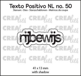 Crealies Texto Positivo rijbewijs - NL (H) POSNL50 41x13 mm