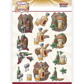 3D cutting sheet - Yvonne Creations - Good old day's - Whiskey CD11589