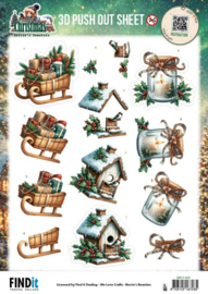 3D Pushout Sheet - Berries Beauties - Good Old Christmas - Variety SB11163