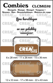 Combies Kerst no. 02, Stempels: 2 teksten + 1 tag/label & Stansen: 3 tags/labels. CLCBKE02