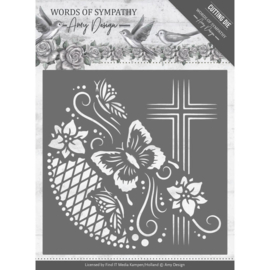 Dies - Amy Design - Words of Sympathy - Cross Frame  ADD10154