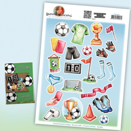 3D Cutting Sheet - Yvonne Creations - Soccer Parts  CD11897