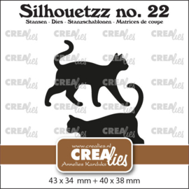Silhouetzz stansen no. 22, Katten staand