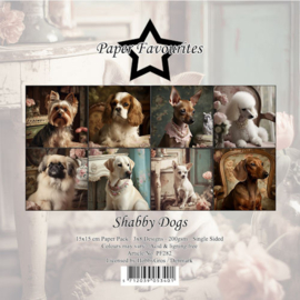 Paper Favourites 15x15 cm Shabby Dogs PF282