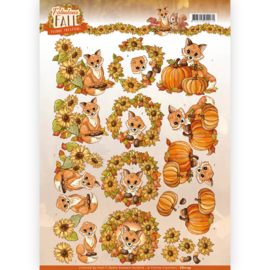 3D Knipvel - Yvonne Creations - Fabulous Fall - Fabulous Foxes  CD11155