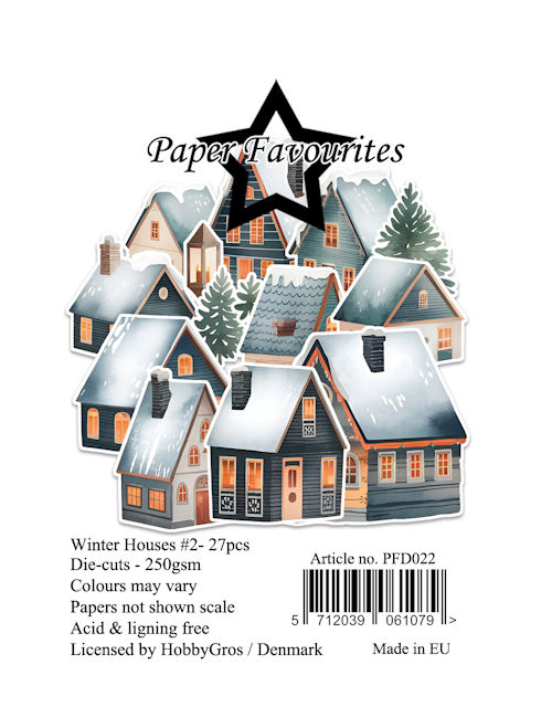Paper Favourites Die-Cuts Winter Houses 2 PFD022