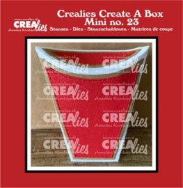 Crealies Create A Box Mini no. 23 Staand Mini no. 23 kussendoosje CCABM23 7x9,7x3,8cm