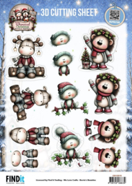 3D Cutting Sheet - Berries Beauties - Whimsical Christmas - Furry Friends   CD12515