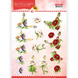 3D Cutting sheet - Precious Marieke - Delicate Flowers - Poppy CD11489