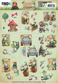 Cutting Sheets - Yvonne Creations - Great Gnomes - Mini CD12171