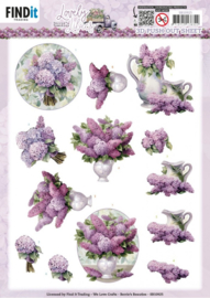 3D Push Out - Berries Beauties - Lovely Lilacs - Lovely Bouquets SB10925