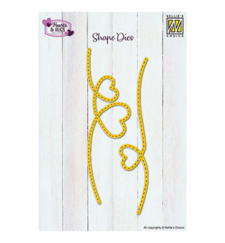 SD335 - Hearts Dotted Line