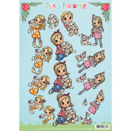 CD10870 3D Knipvel - Yvonne Creations - Puk en Floortje