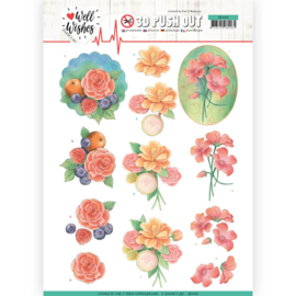 3D Pushout - Jeanine's Art - Well Wishes - A Bunch of Flowers  SB10428